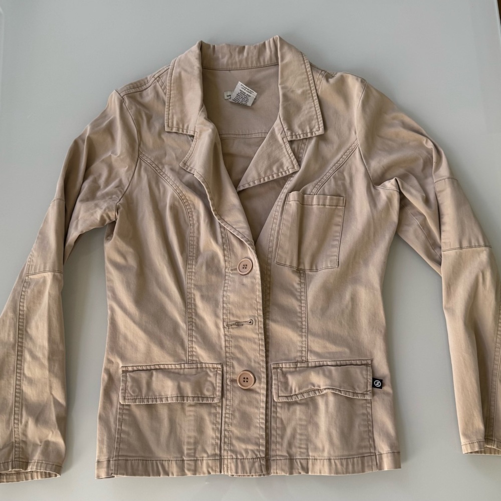 Z. Cavaricci Vintage Beige Utility Jacket Size Large
